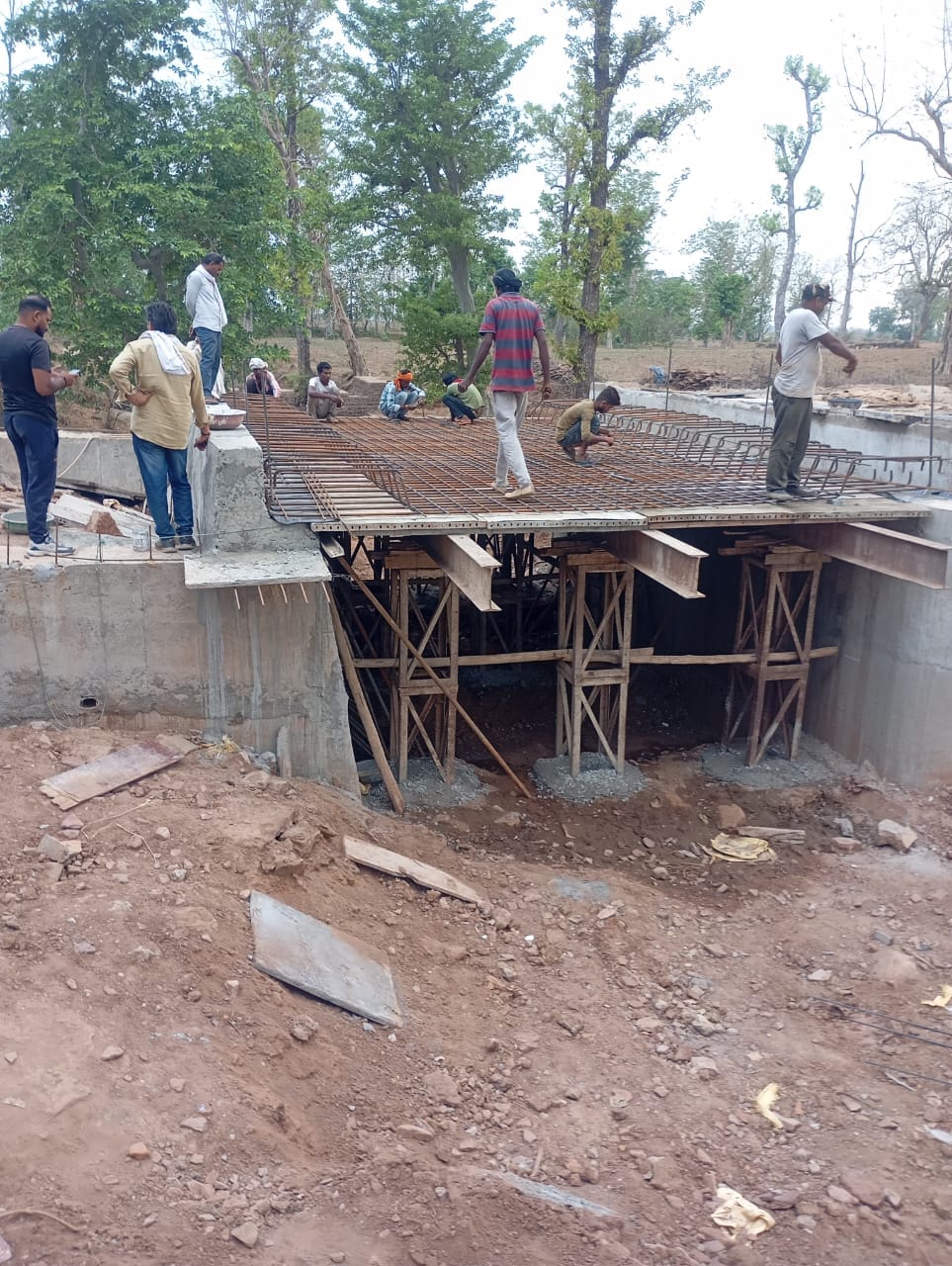 Three times more workers were employed in the construction of the bridge from Jhalon to Taradehi road