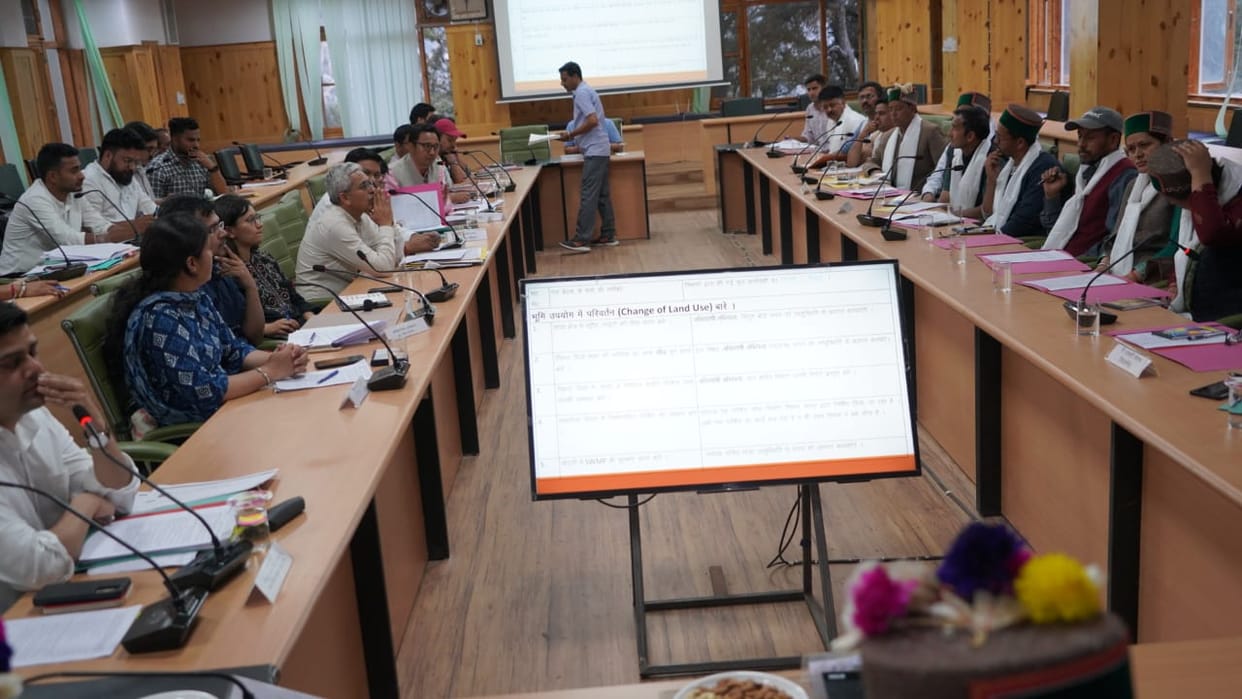 SADA meeting at ITDP building, Reckong Peo, Kinnaur