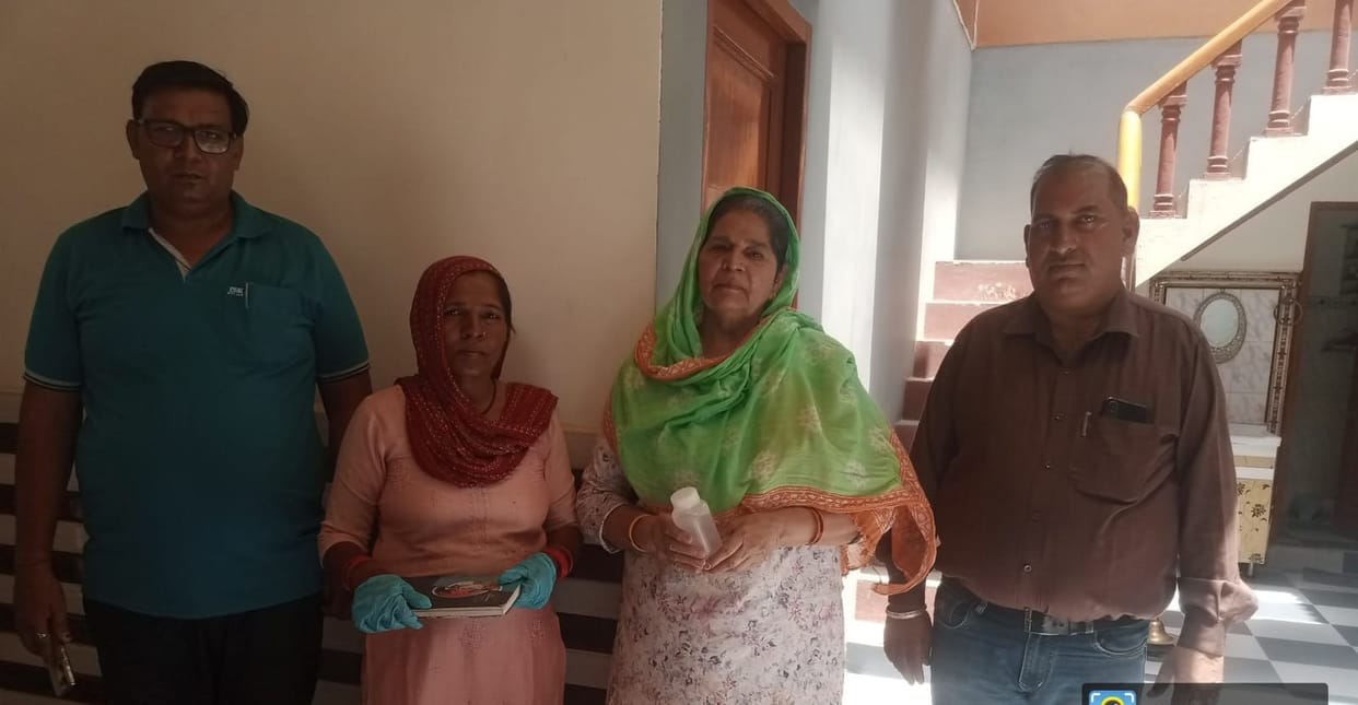 Drinking water samples taken in Jind and Narwana