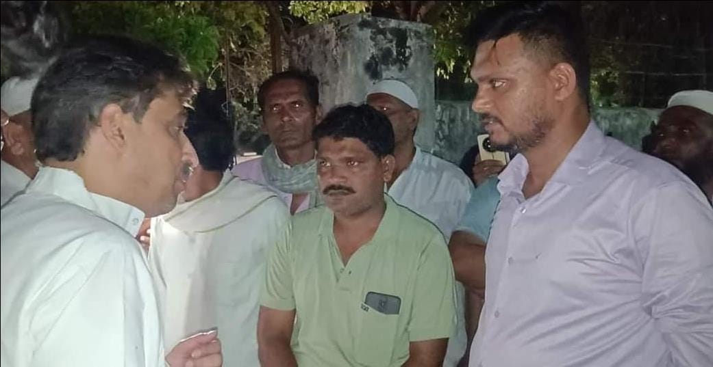 Villagers staged a sit-in protest at the power station; MP and MLA also arrived