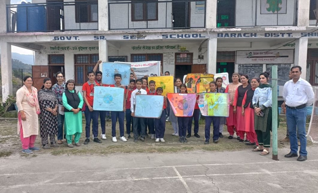 Ashwin Raj got first place in poster making