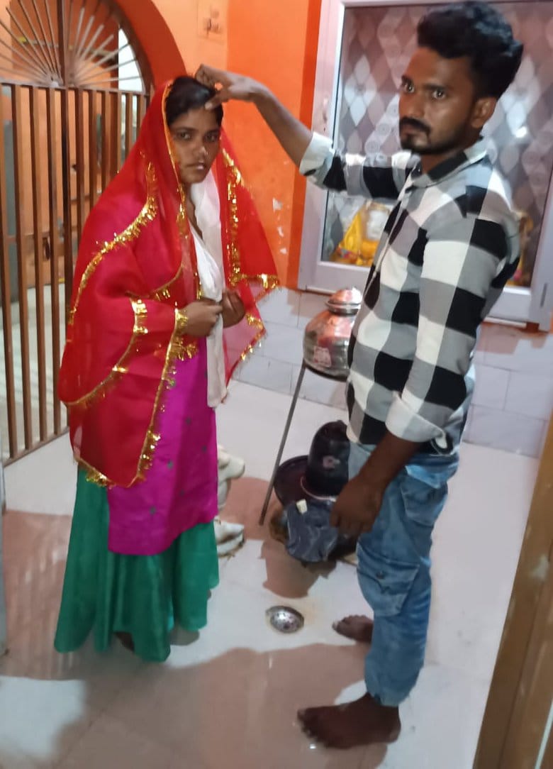 Police got the love couple married