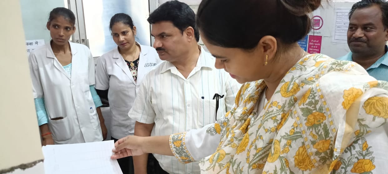 During inspection, flaws were found in Bisalpur CHC
