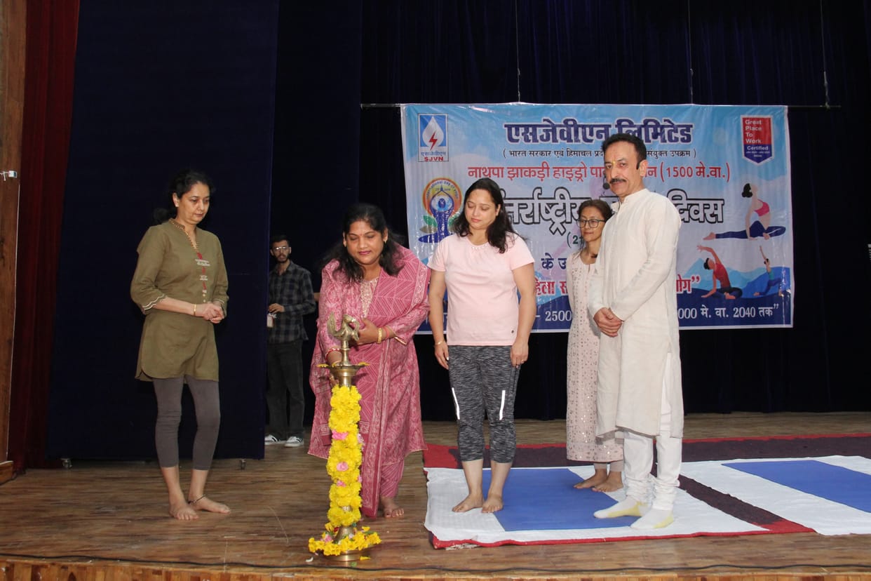 Yoga camp organized for women in NJHPS Satadri Auditorium