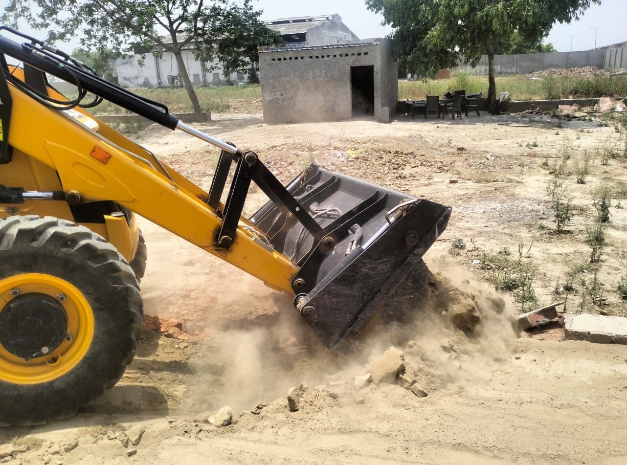 unauthorized colony demolished
