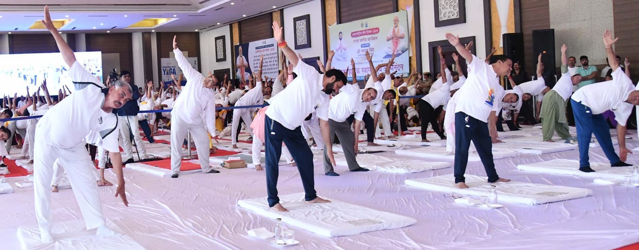 District got gift of 4 gymnasium on Yoga Day