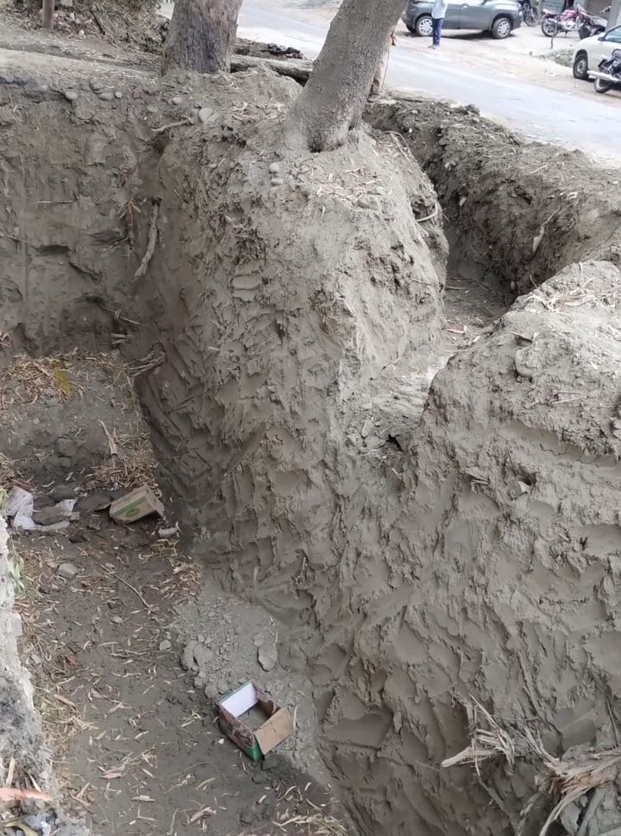 What kind of drainage system is this... while digging, the depth of the drain reached one to ten feet.