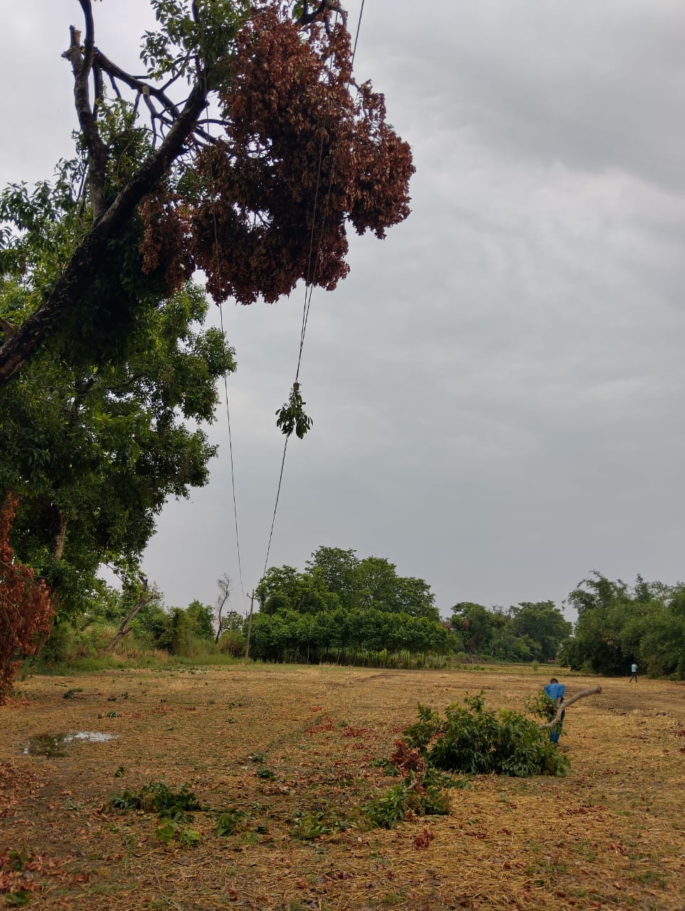 electric problem due to rain and storm