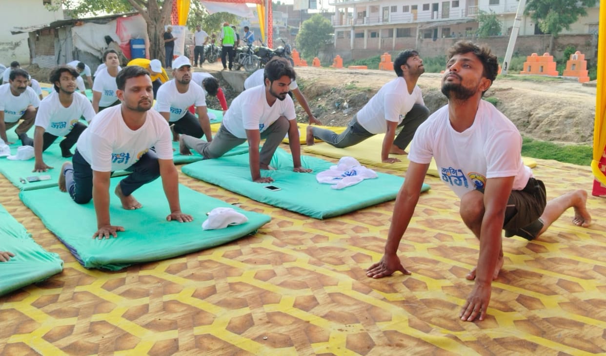 Did yoga from city to village... resolved to stay healthy