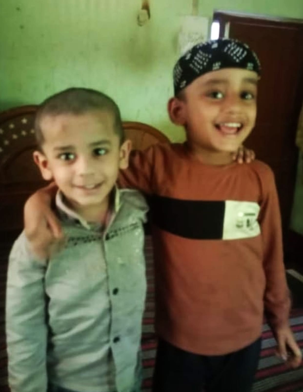 The bodies of the brothers who had gone out to play were found in a pond