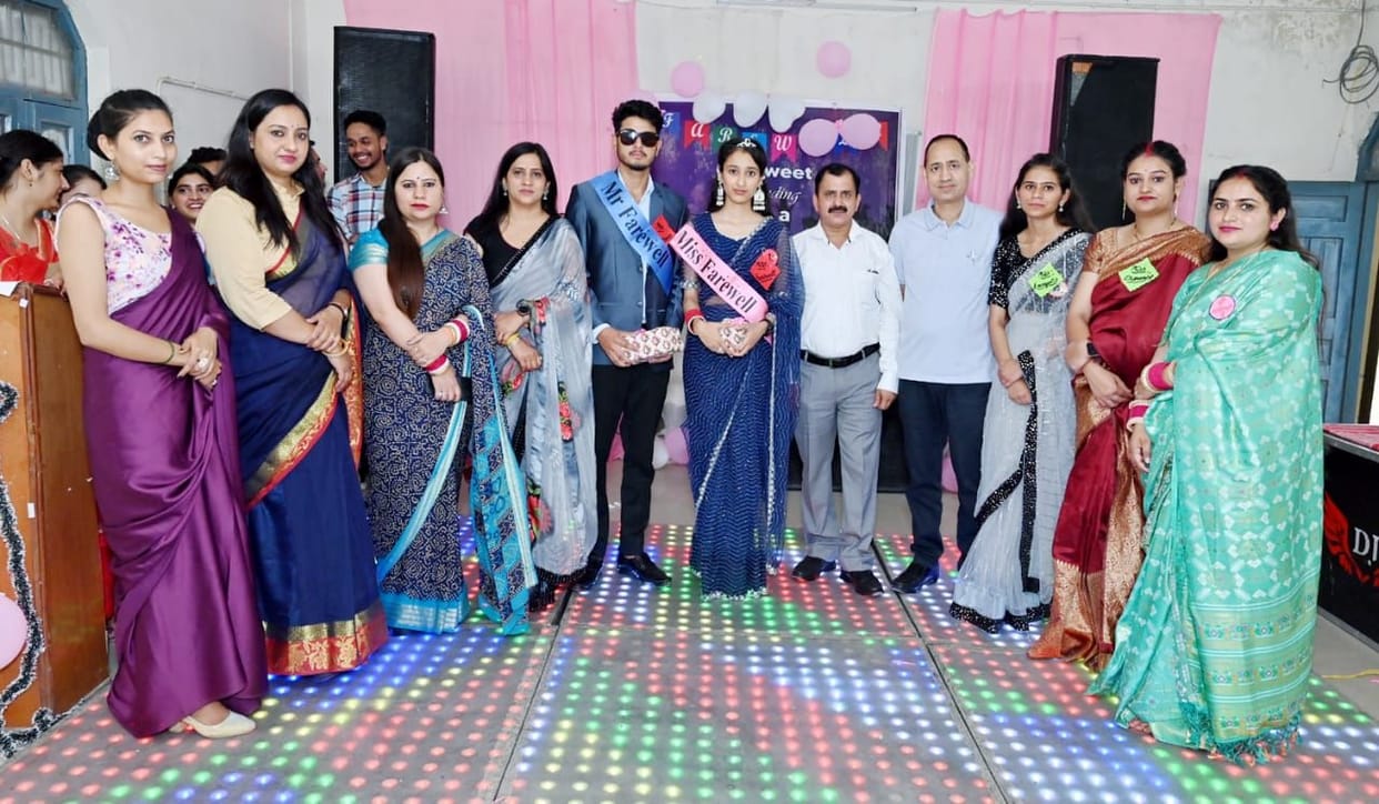 Sakshi was chosen as Miss and Ranjeet was chosen as Mr. Farewell.