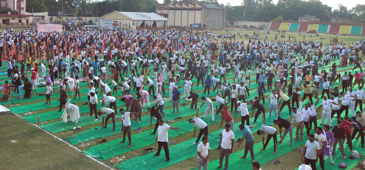 Achieved by keeping the mind balanced through yoga