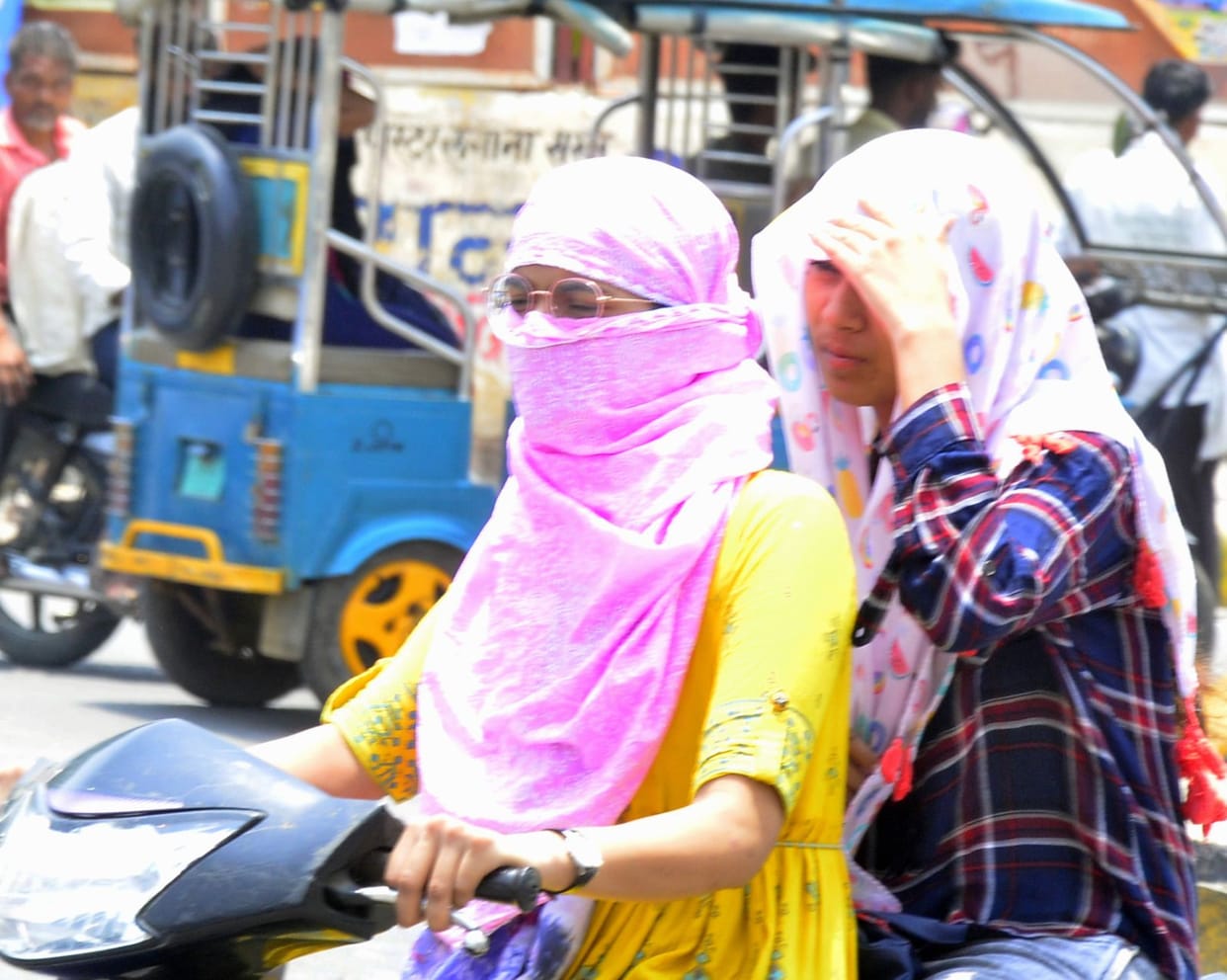 Temperature drops, but no relief from heat