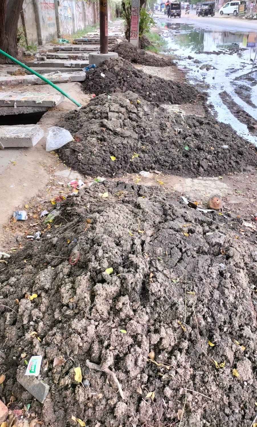 Department forgets to pick up garbage after cleaning drains, drains may get clogged again