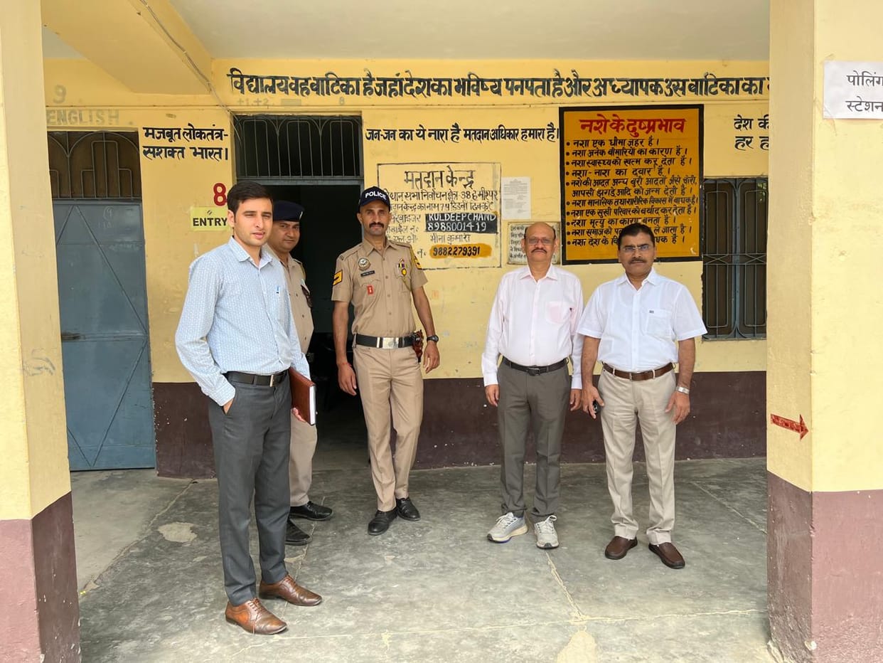 Election Commission observers inspected polling stations