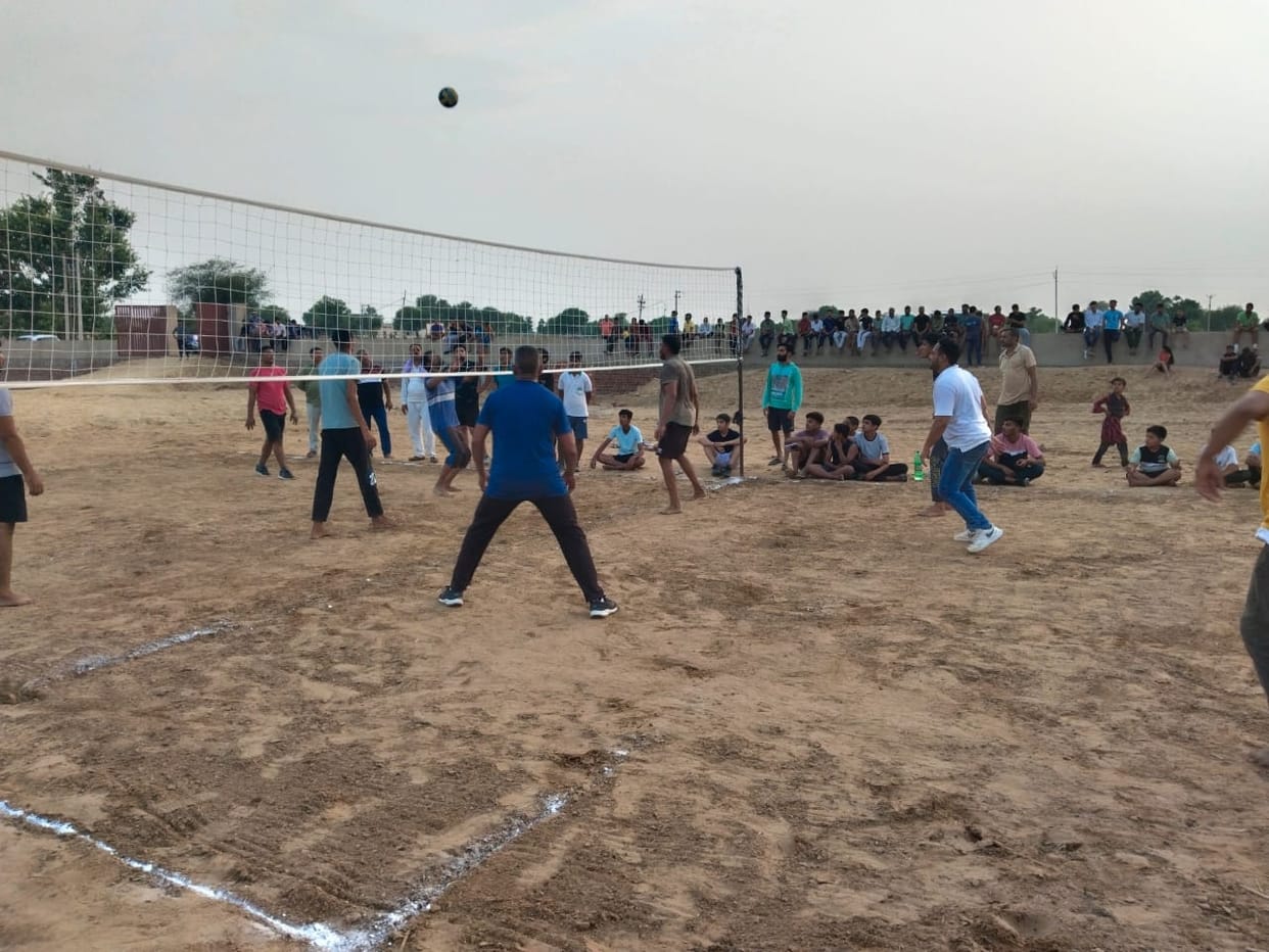 Gave the message of drug-free Haryana in volleyball and running competition.