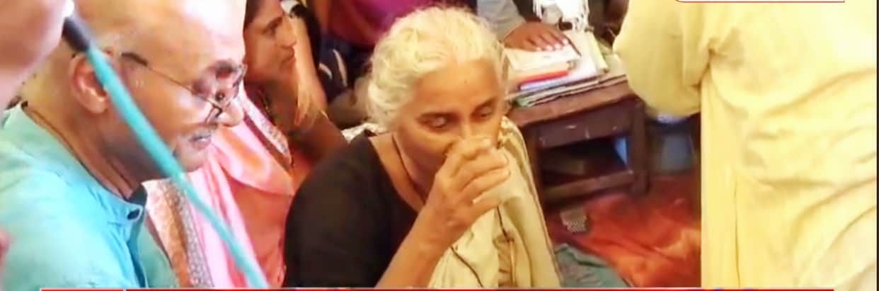 Medha Patkarwho was on a hunger strike for 8 days