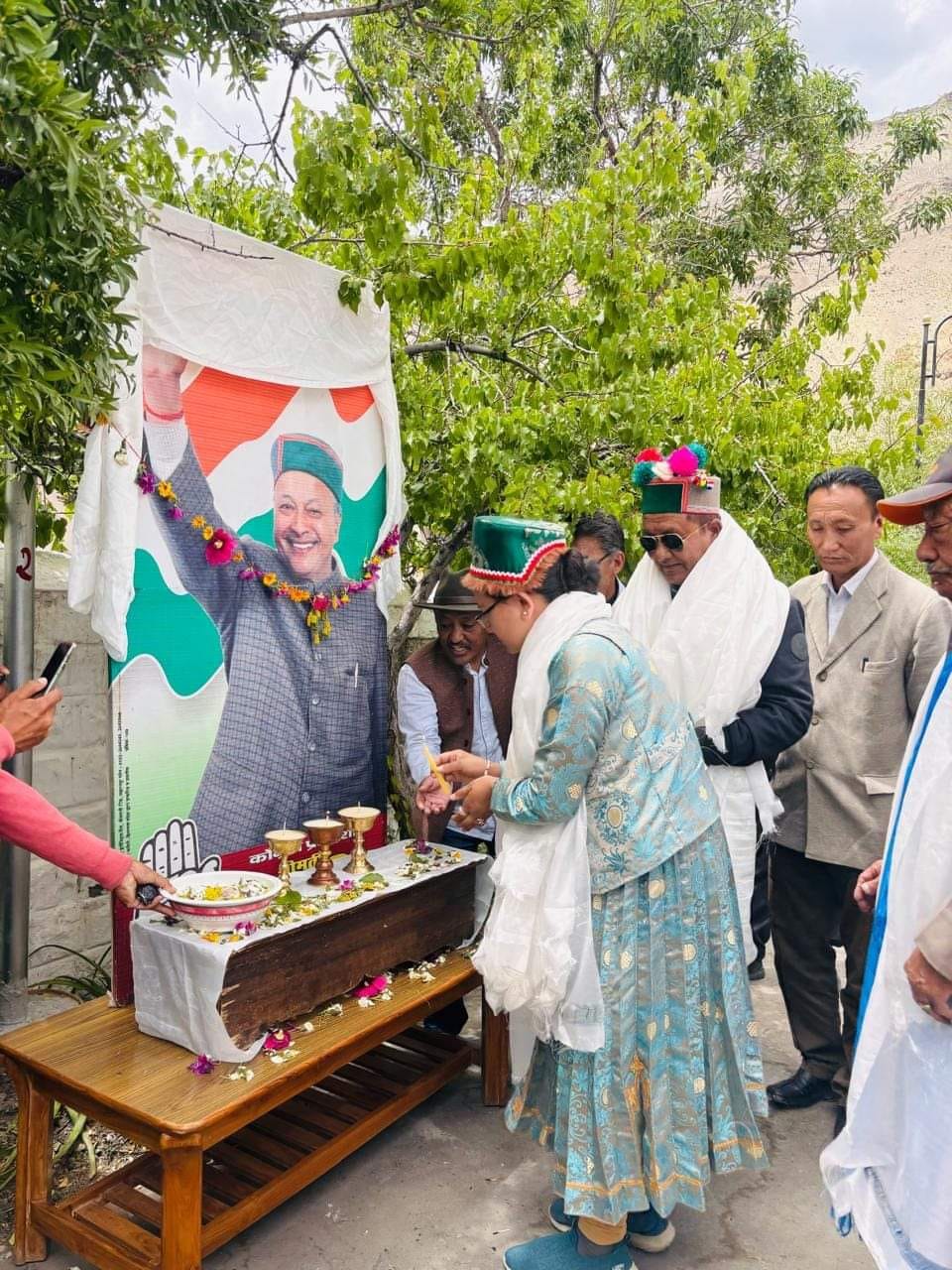 Former Chief Minister Virbhadra Singh remembered in Kaza