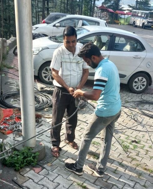 Electricity supply to city and rural areas stopped due to explosion of 11 KV line