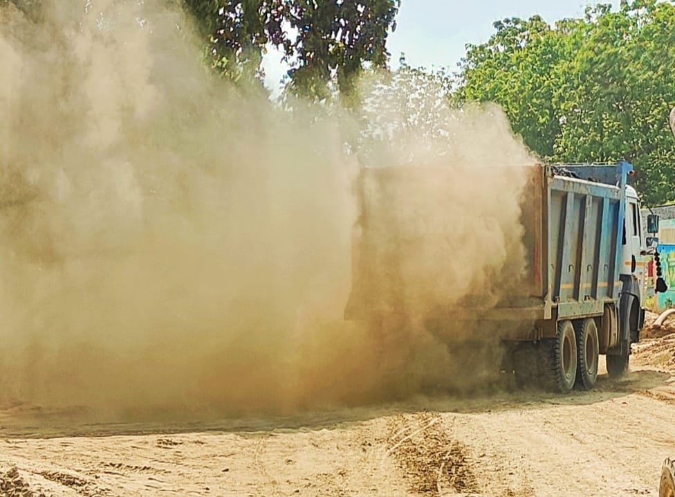 Problems in transportation...risk of disease, accident due to dust