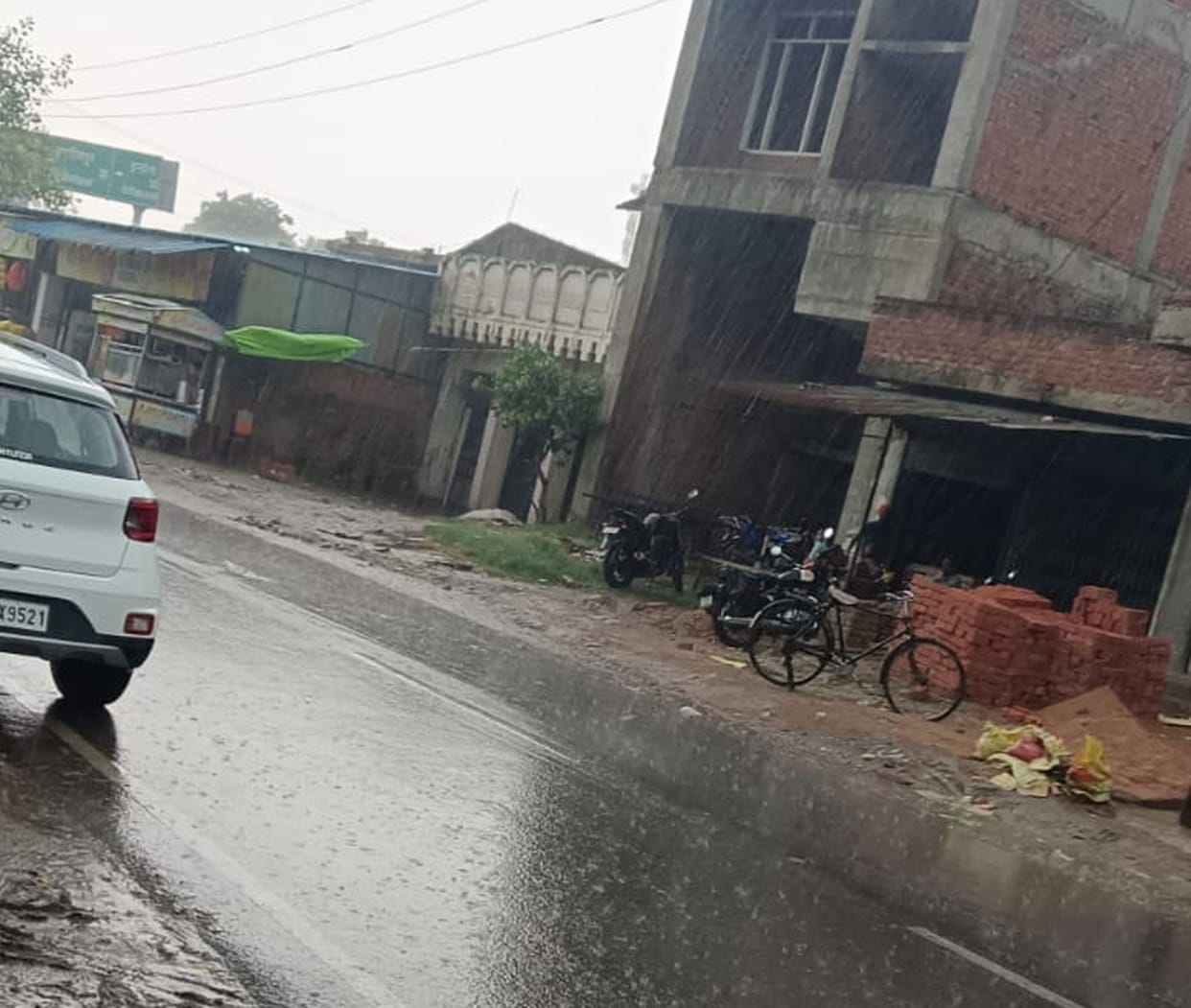 Relief rained from the sky, the heat of the weather subsided