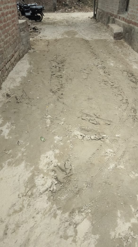 The officers woke up and got the road which had become a swamp repaired