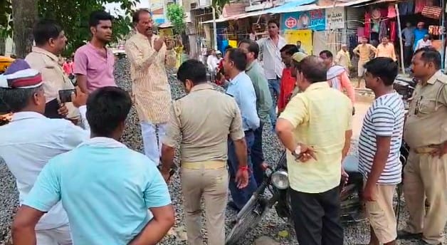SDM stopped construction work on school land, pillar structures demolished