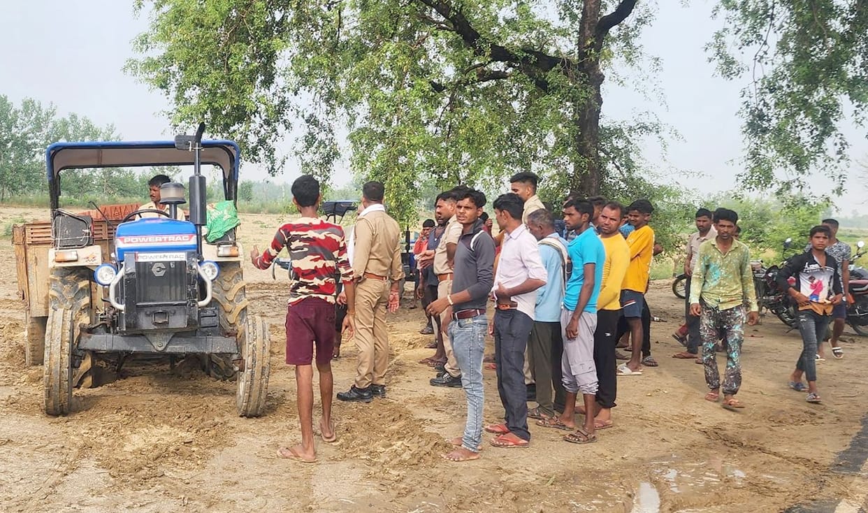 Mother and son died after being crushed by a tractor-trolley, husband injured
