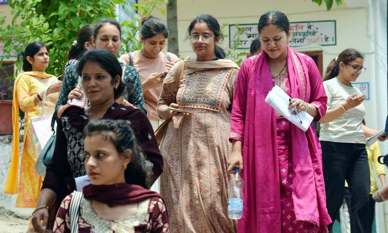 198 candidates appeared for non medical teacher eligibility test