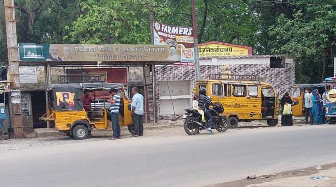 Even today tempo is the only means of travel on Madhotanda-Puranpur route