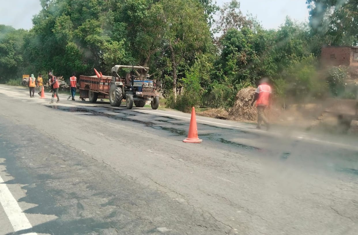 Assam highway started being repaired before renovation