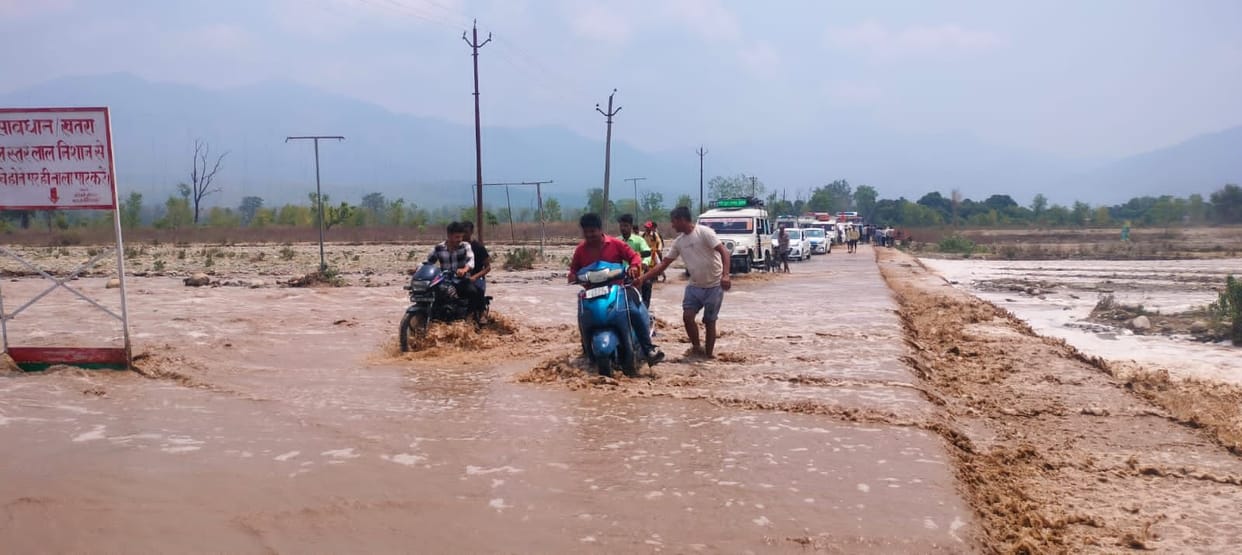 Kirora drain swelled, speed stopped on NH