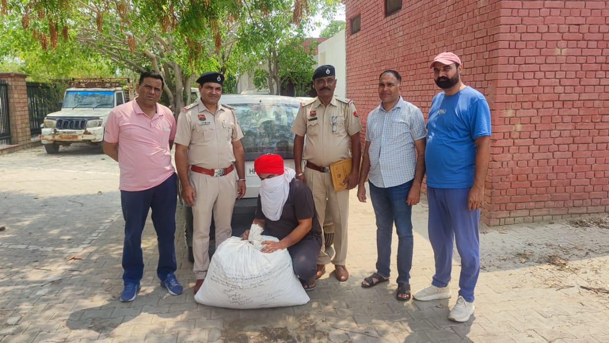Car driver arrested with poppy husk