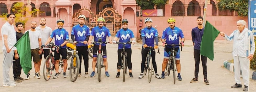 Cycle rally took out and gave message of not taking drugs