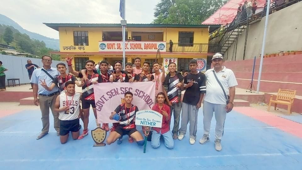 Nithar School won the trophy in Kabaddi competition