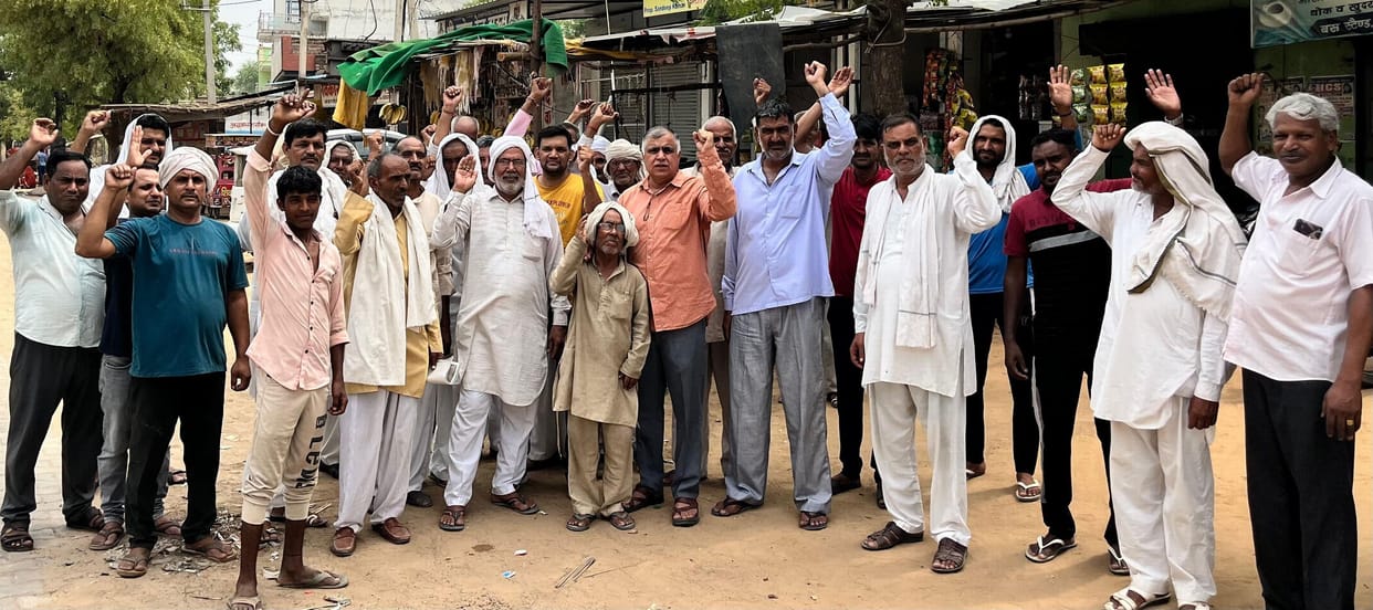 Transformer not repaired even after 24 hours, Nandha villagers raised slogans