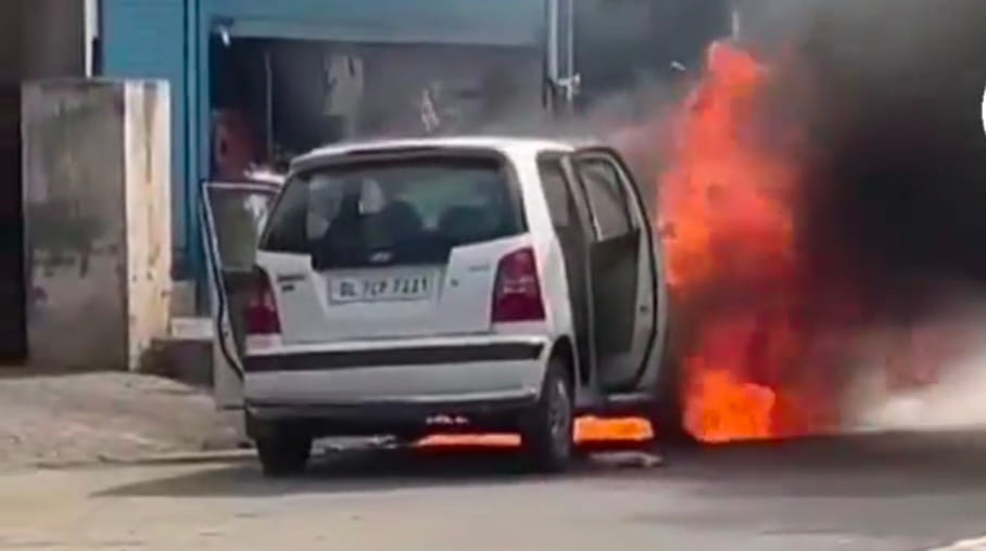 car fire