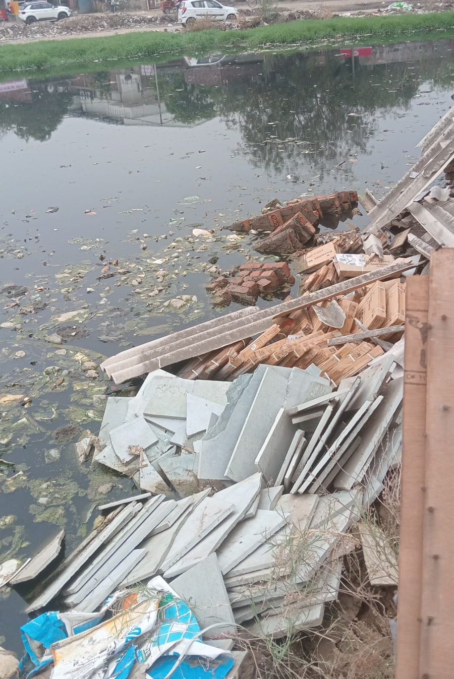 Warehouse wall collapses due to drain overflow, loss worth lakhs