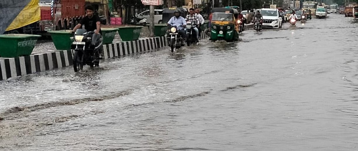 One million rupees spent in cleaning drains, city roads submerged in rain