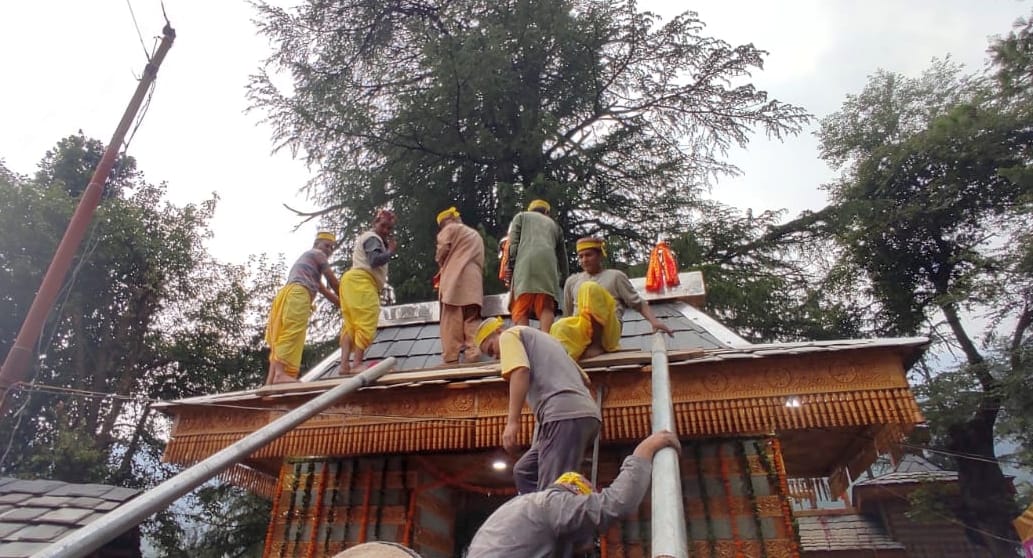 Prestige of newly constructed temple of deity Veernath in Badagran