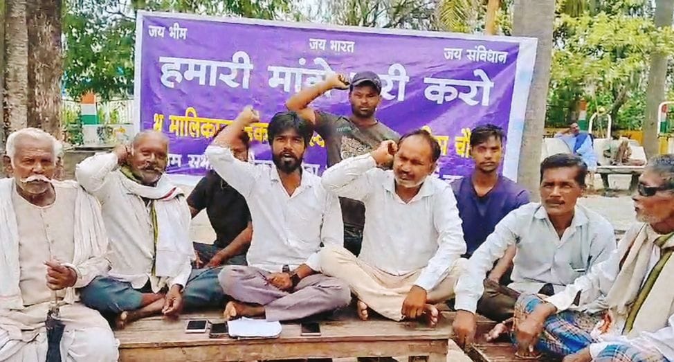 Villagers sitting on strike demanding sub health center