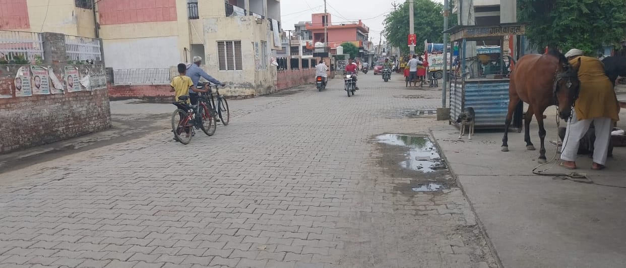 Water drainage system in the market deteriorated