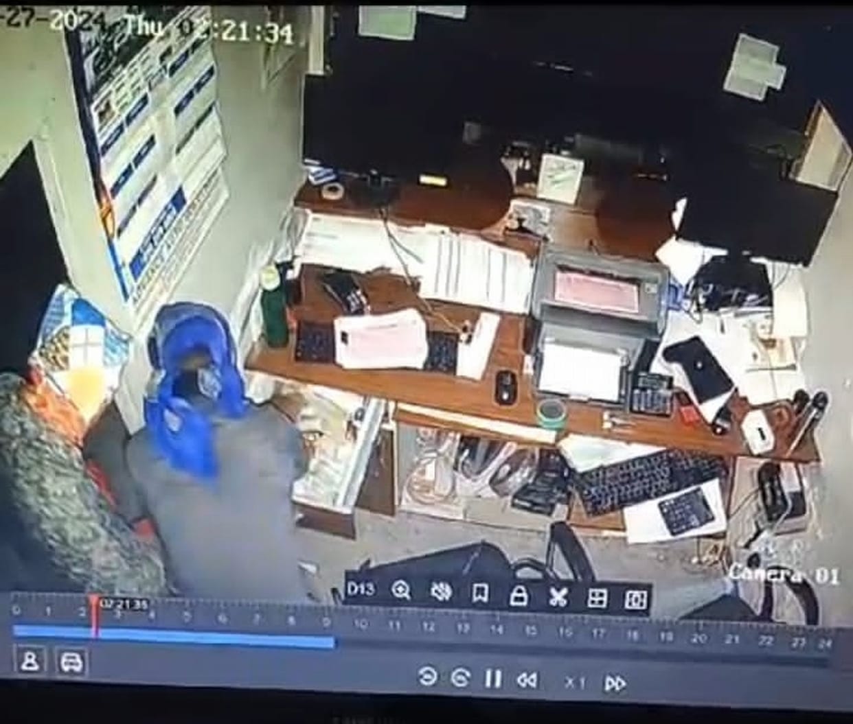 Theft from three auto mobile showrooms in Nerchowk area, miscreants took away cash worth lakhs