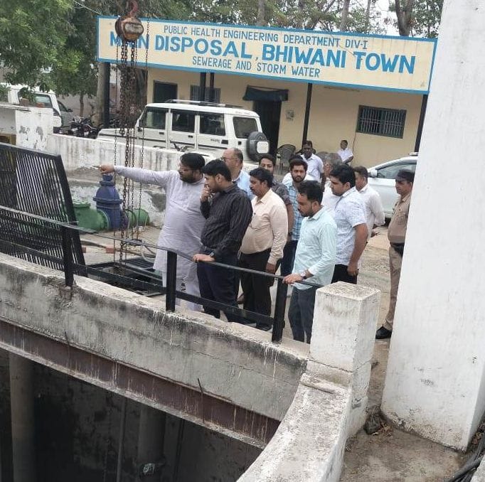 ADC along with officials took stock of the drains and STP of the city