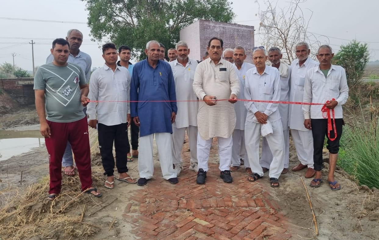 JJP leader inaugurated the road costing Rs 45 lakh