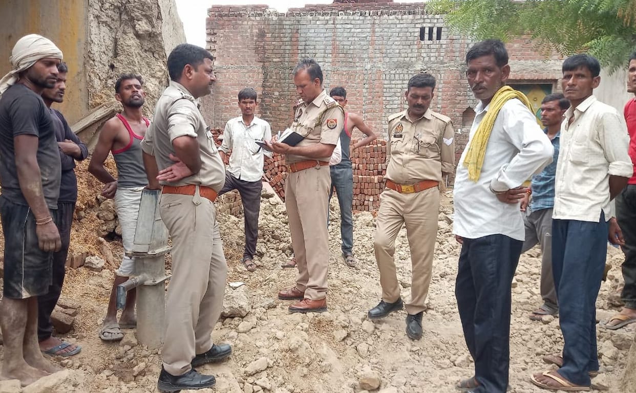 A wall fell on two sisters who had gone to fetch water, one died after being buried under it