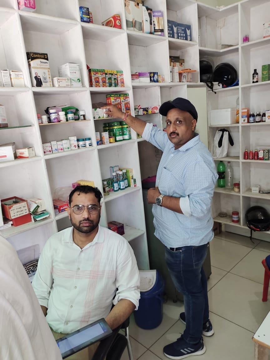Health department teams searched medical stores