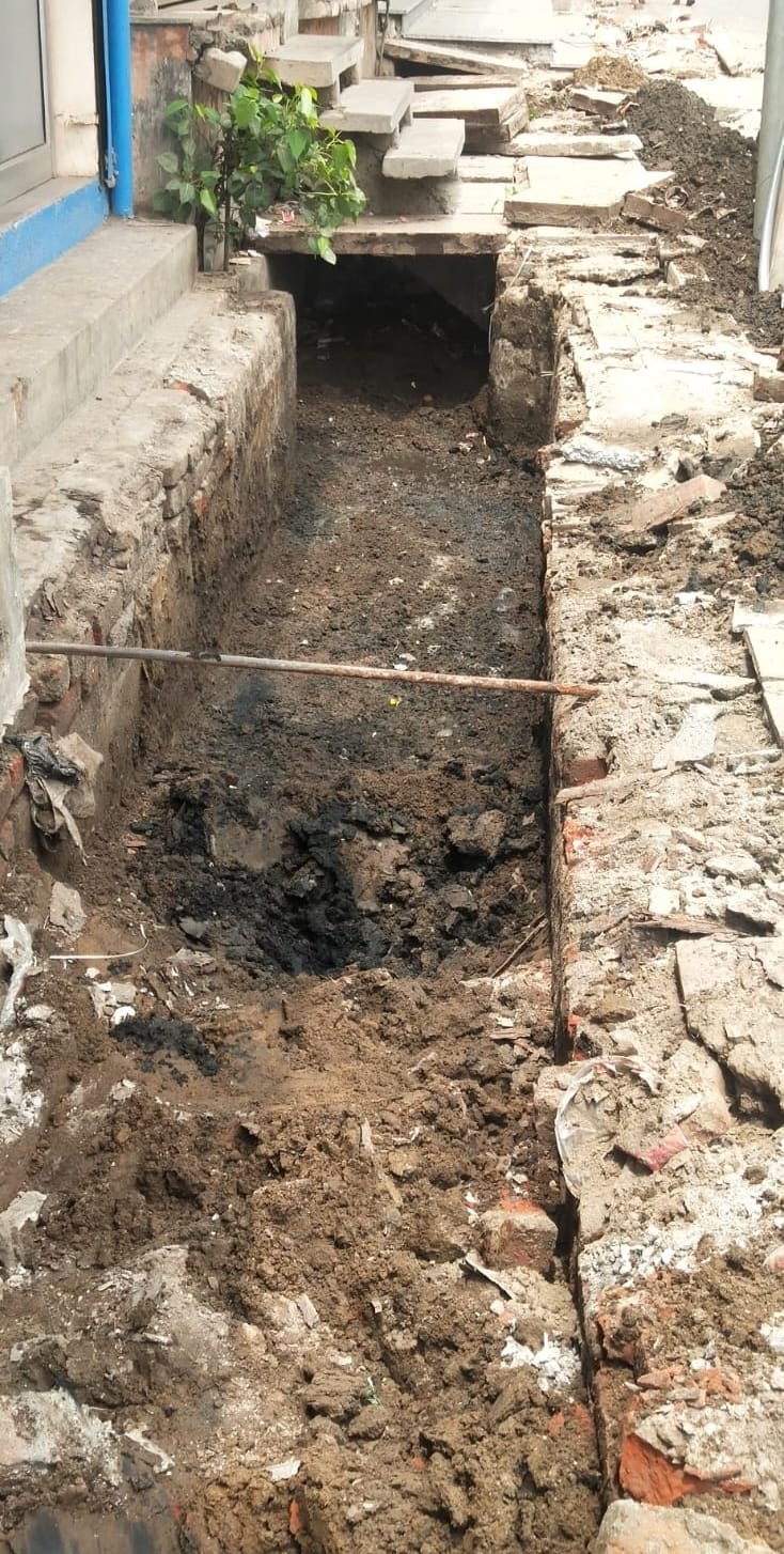 City drowned due to incomplete projects and delay of officials