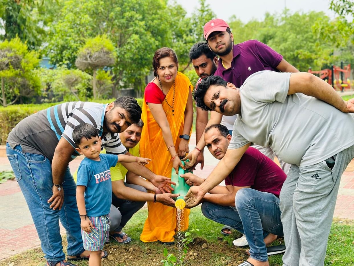 Plantation campaign started in different parks of the city