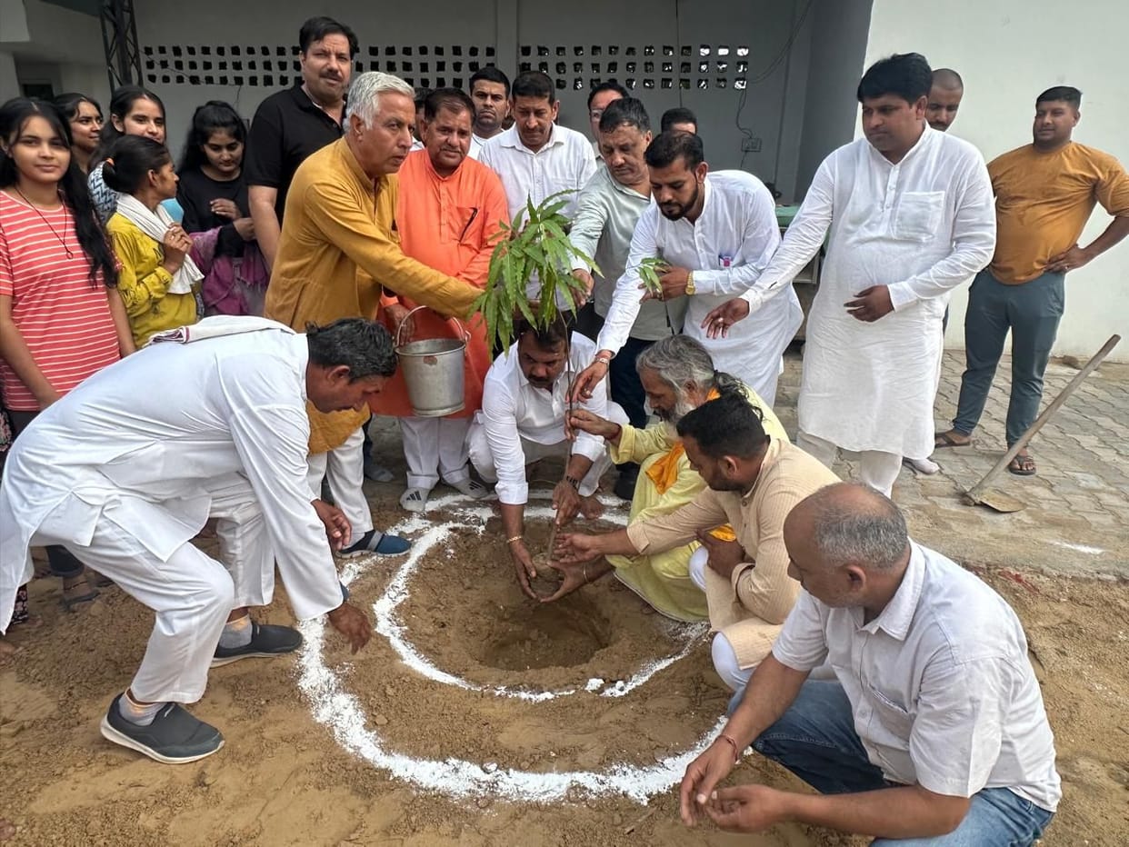 Minister of State for Sports started the campaign by planting trees